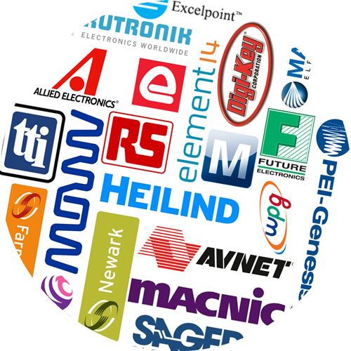 arrow avnet digi-key newark farnell element authorized distributors