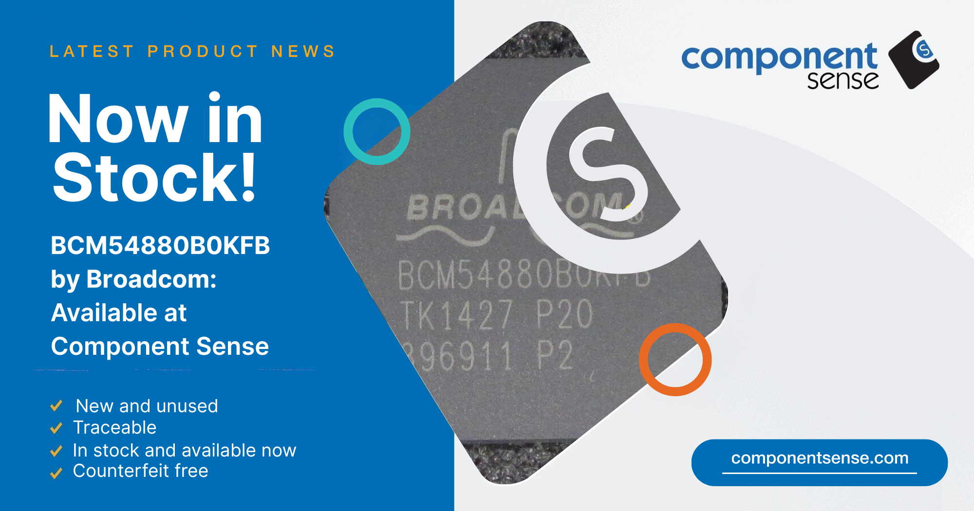 Blog banner for Broadcom BCM54880B0KFB  