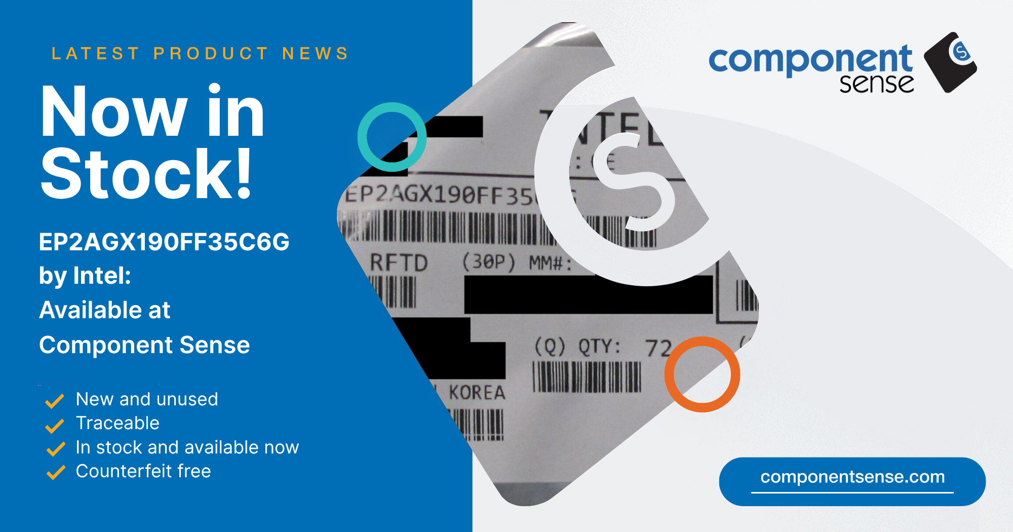 Discover the EP2AGX190FF35C6G at Component Sense