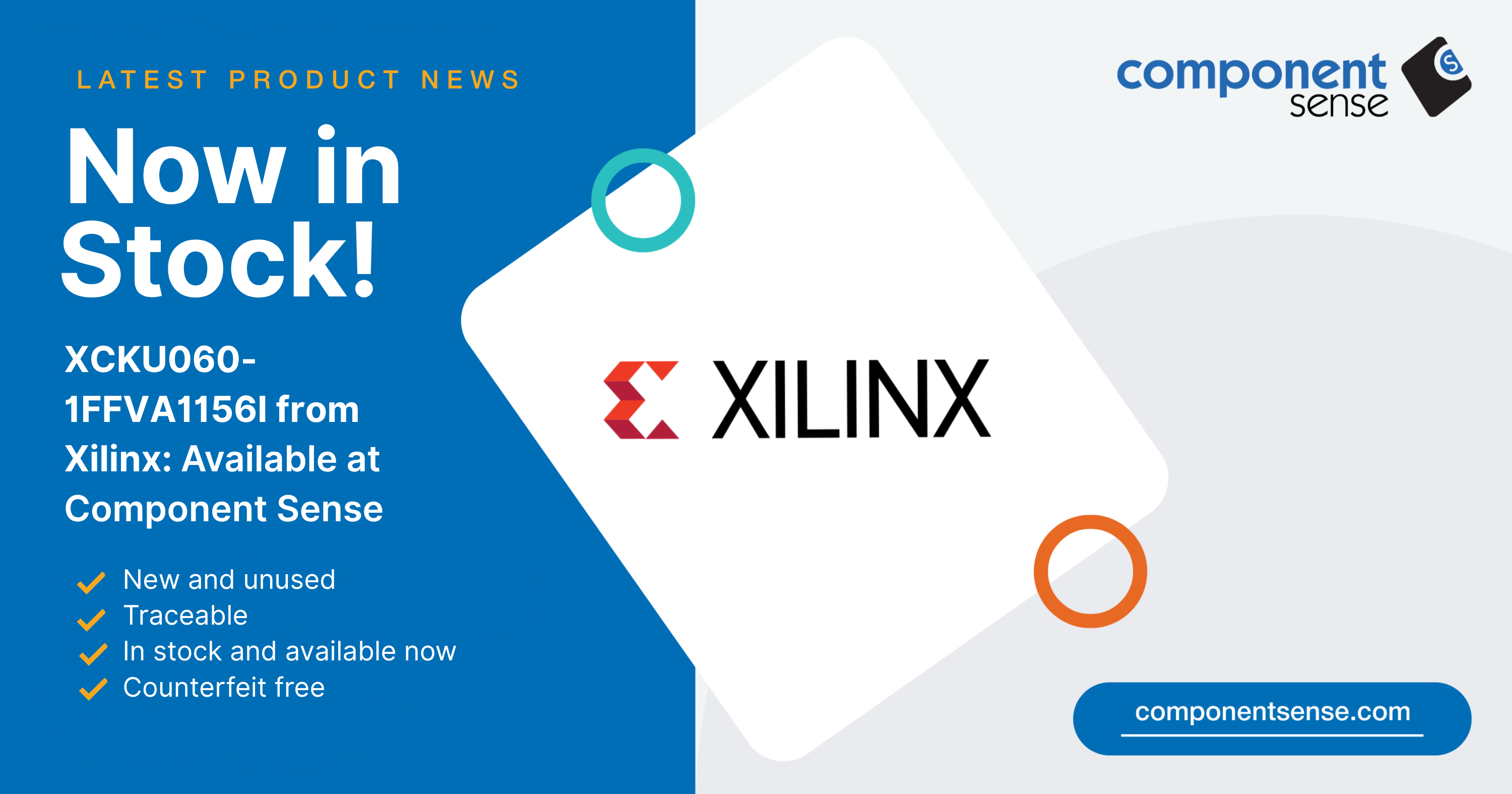 A picture of XCKU060-1FFVA1156I FPGA from Xilinx